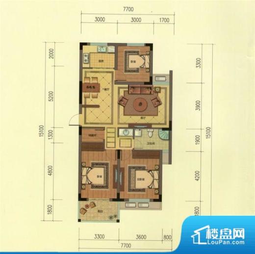 乾北·金色玫瑰户型图